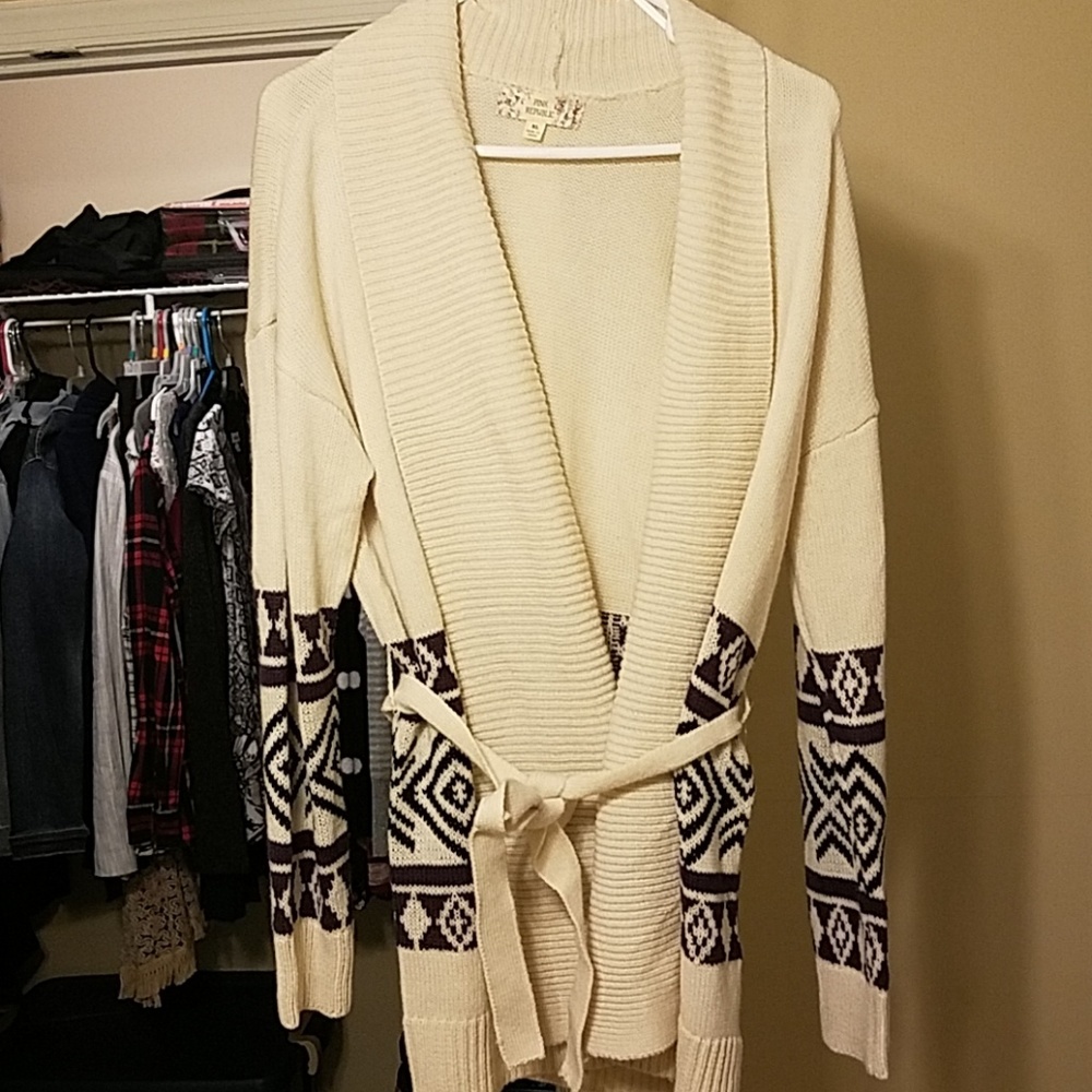 Knit Sweater with Argyle pattern